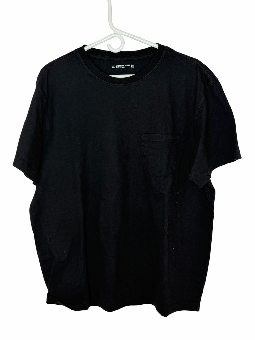 NWOT American Giant Black Men's Pocket Tee Extra Large XL